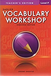 [중고] Vocabulary Workshop Teachers Guide: F