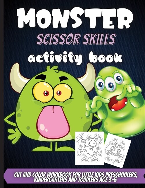 Monster Scissor Skills Activity Book (Paperback)