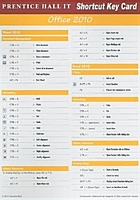 Prentice Hall IT Shortcut Key Card Office 2010 (Cards)