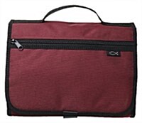 Tri-Fold Organizer Cranberry Lg Book and Bible Cover (Other)