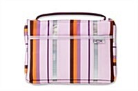 Pink Lavender Sassy Stripes Med Book and Bible Cover (Other)