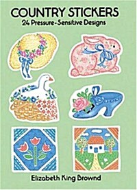 Country Stickers: 24 Pressure-Sensitive Designs (Paperback)