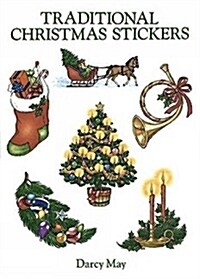 Traditional Christmas Stickers: 20 Pressure-Sensitive Designs (Paperback)