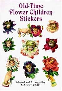 Old-Time Flower Children Stickers (Paperback)