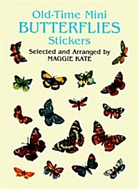 Old-Time Mini Butterflies Stickers (Paperback)