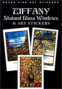 Tiffany Stained Glass Windows: 16 Art Stickers (Paperback)