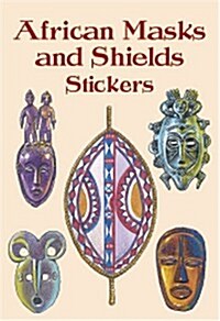 African Masks and Shields Stickers (Paperback)