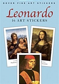 Leonardo: 16 Art Stickers (Paperback)