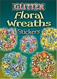 Glitter Floral Wreaths Stickers (Novelty)