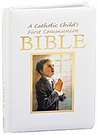 Catholic Childs First Communion Gift Bible-NAB-Boy (Hardcover)