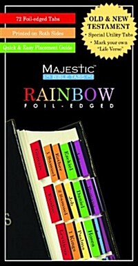 Majestic Rainbow Bible Tabs (Paperback)