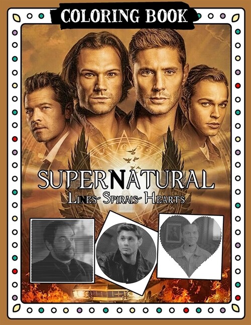 Supernatural Lines Spirals Hearts Coloring Book (Paperback)