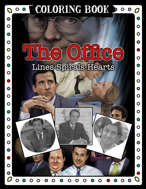 The Office Lines Spirals Hearts Coloring Book (Paperback)