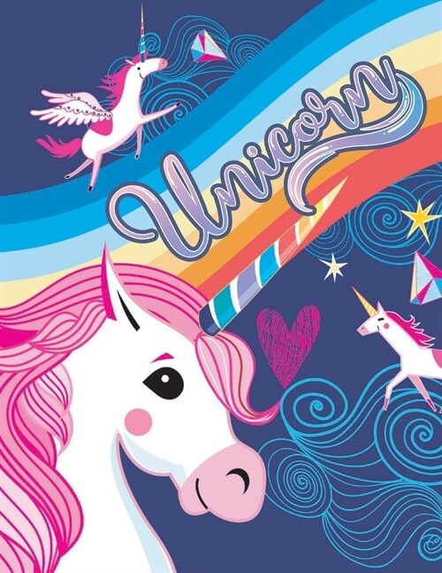 Unicorn: unicorn relaxing coloring book for kids, toddlers and girls (Paperback)