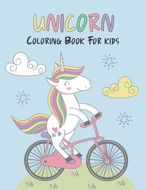 Unicorn coloring book for kids: unicorn coloring book for girls 3 years and up (Paperback)