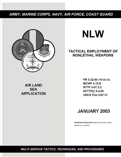 FM 3-22.40 (FM 90-40) TACTICAL EMPLOYMENT OF NONLETHAL WEAPONS (Paperback)