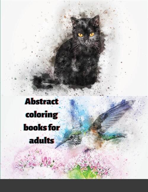 Abstract coloring book for adults (Paperback)