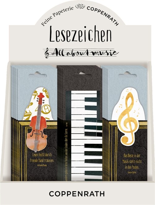 Lesezeichen mit Botschaft - All about music (Miscellaneous print)