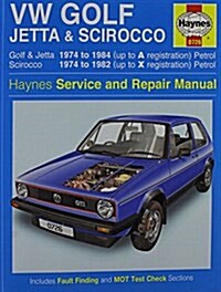 VW Golf, Jetta & Scirocco Owners Workshop Manual (Paperback)
