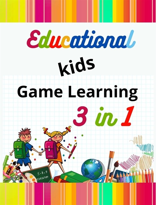 Educational kids Games Learning 3 in 1 (Hardcover)