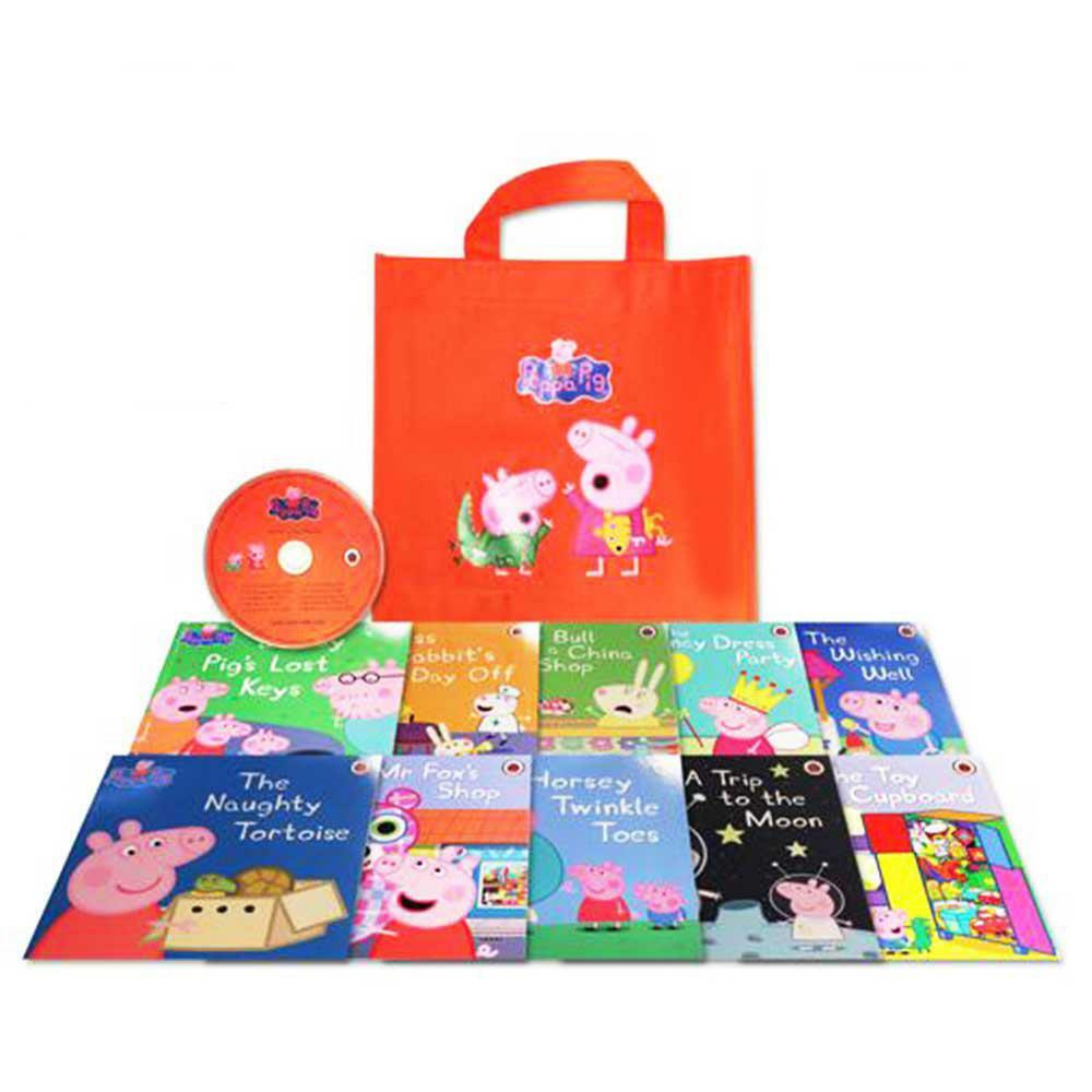 [Penguin UK] 페파피그 Peppa Pig : Orange Bag (10books & 1CD) - [Penguin UK] 페파피그 Peppa Pig : Orange Bag (10books & 1CD)