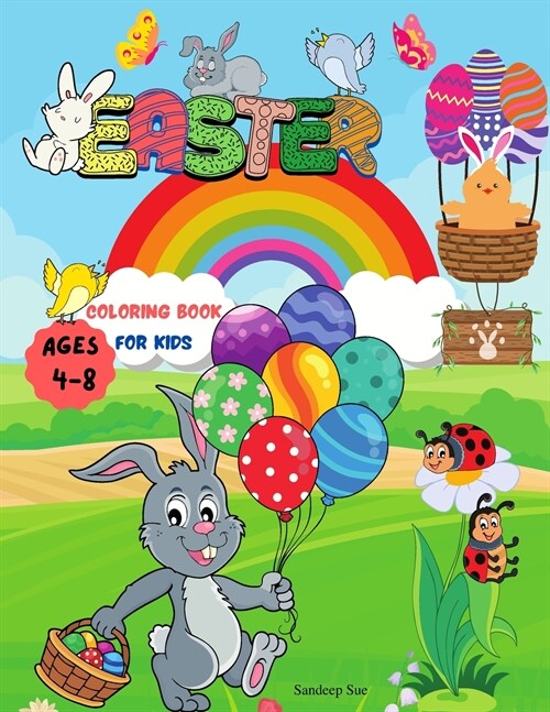Easter coloring book for kids ages 4-8 (Paperback)