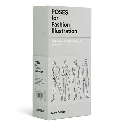 Poses for Fashion Illustration - Mens (Card Box) (Postcard Book/Pack)