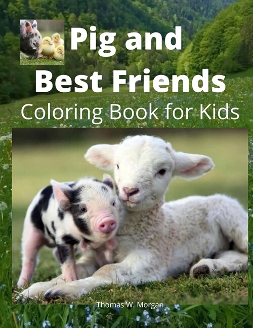 Pig and Best Friends Coloring Book for Kids: A Cute Farm Animal Coloring Book for Kids Ages 3-8 - Super Coloring Pages of Animals on the Farm - Pig an (Paperback)
