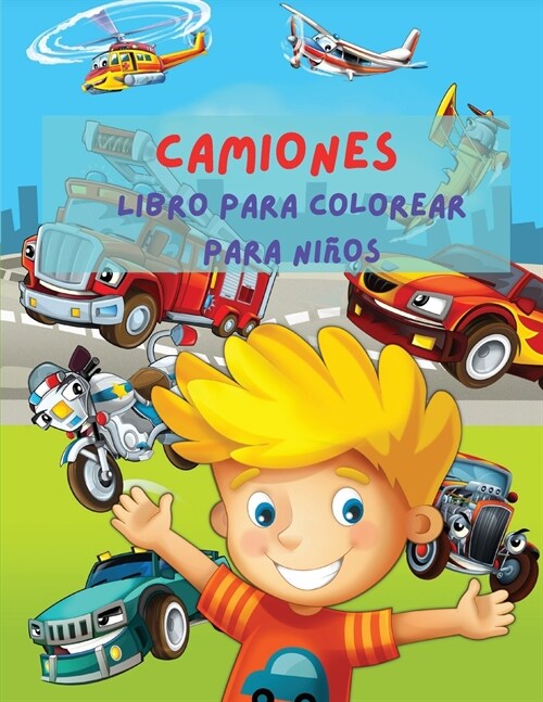 Camiones Libro Para Colorear Para ni?s (Paperback)