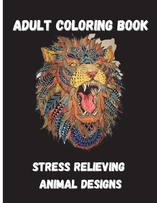 Animal Adult Coloring Book (Paperback)