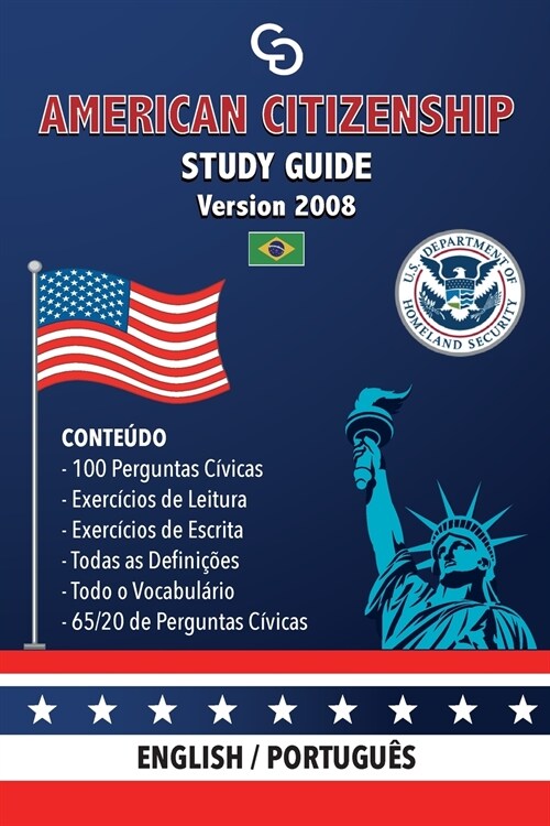 American Citizenship Study Guide - (Version 2008) by Casi Gringos.: English - Portuguese (Paperback, 5)