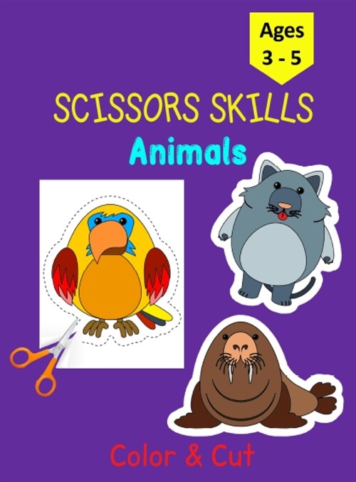 Scissors Skills Animals (Hardcover)