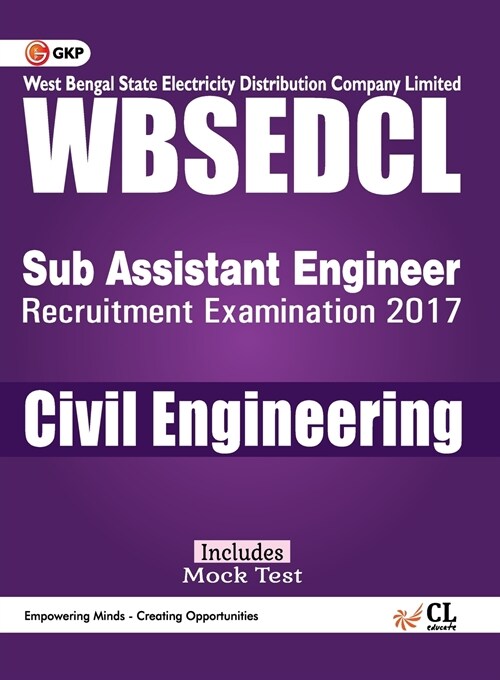 WBSEDCLWest Bengal State Electricity Distribution Company Limited Civil Engineering (Sub Assistant Engineer) (Paperback)