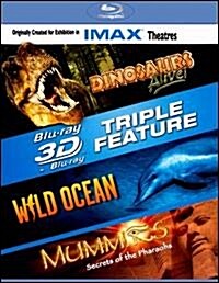 [수입] IMAX 3D: Dinosaurs Alive!/Wild Ocean/Mummies (공룡의부활!/와일드 오션/미이라 3D) (3-D Triple Feature)(한글무자막)(Blu-ray) (2008)