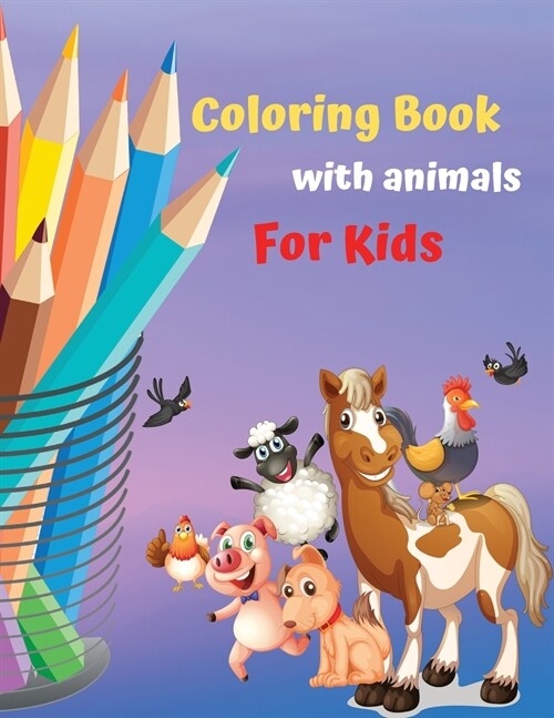 Coloring book for kids with animals (Paperback)