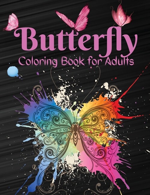 Butterfly Coloring Book for Adults (Paperback)