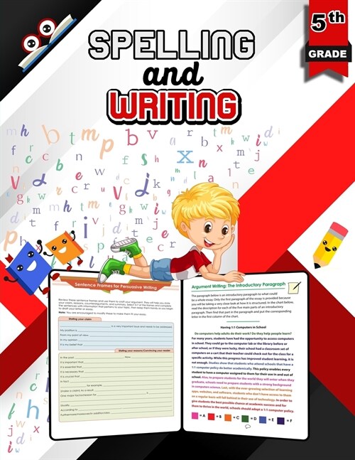 Spelling and Writing for Grade 5 - Color Edition: Spell & Write Educational Workbook for 5th Grade, Fifth Grade Spelling & Writing - Color Edition (Paperback)