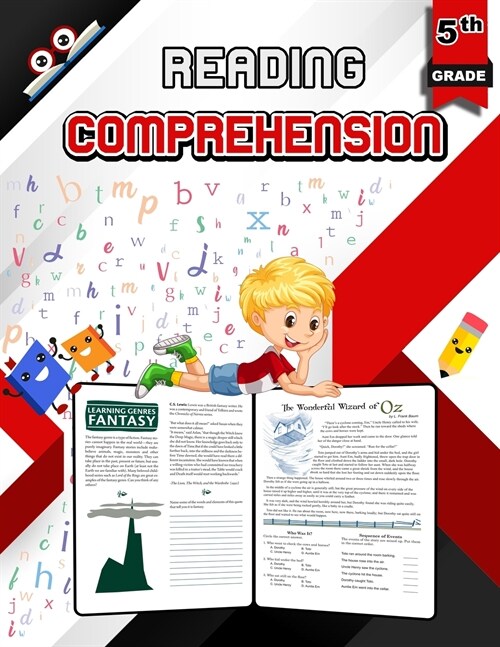 Reading Comprehension for 5th Grade - Color Edition: Games and Activities to Support Grade 5 Skills, Fifth Grade Reading Comprehension Workbook - Colo (Paperback)