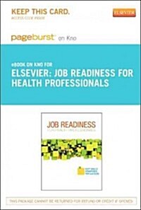 Job Readiness for Health Professionals Pageburst on Kno Retail Access Code (Pass Code)