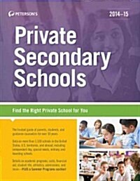 [중고] Private Secondary Schools 2014-15 (Paperback)