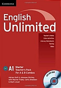 English Unlimited Starter A and B Teachers Pack (Teachers Book with DVD-Rom) (Package)