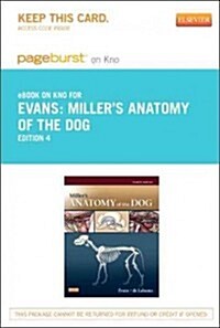 Millers Anatomy of the Dog Pageburst on Kno Retail Access Code (Pass Code, 4th)