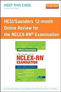 Hesi/Saunders Online Review for the NCLEX-RN Examination (1 Year) (User Guide and Access Code) (Hardcover)