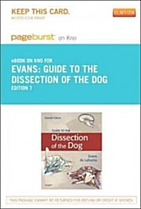 Guide to the Dissection of the Dog Pageburst on Kno Retail Access Code (Pass Code, 7th)