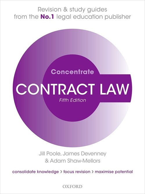 Contract Law Concentrate : Law Revision and Study Guide (Paperback)