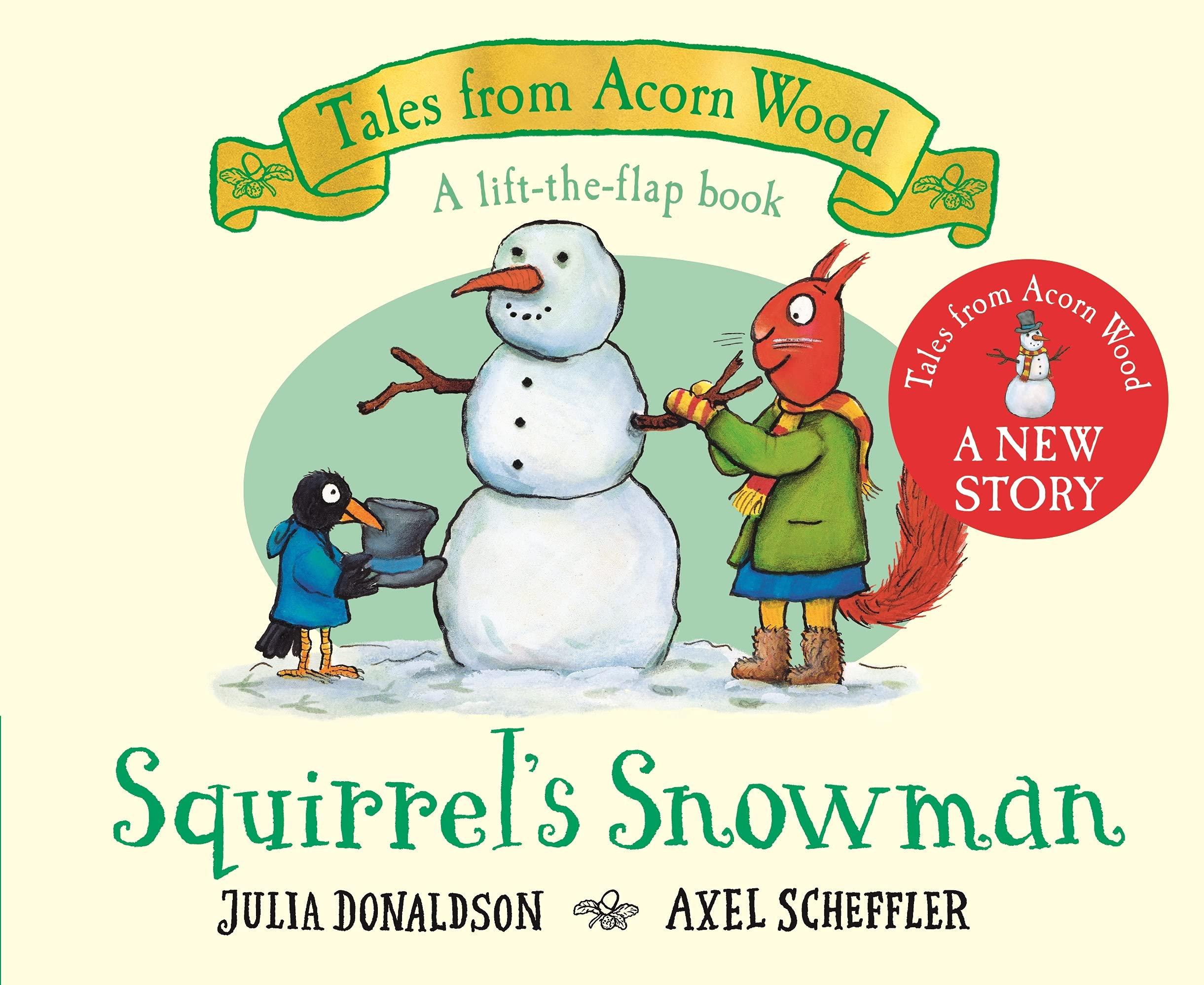 Squirrels Snowman : A Festive Lift-the-flap Story (Board Book)