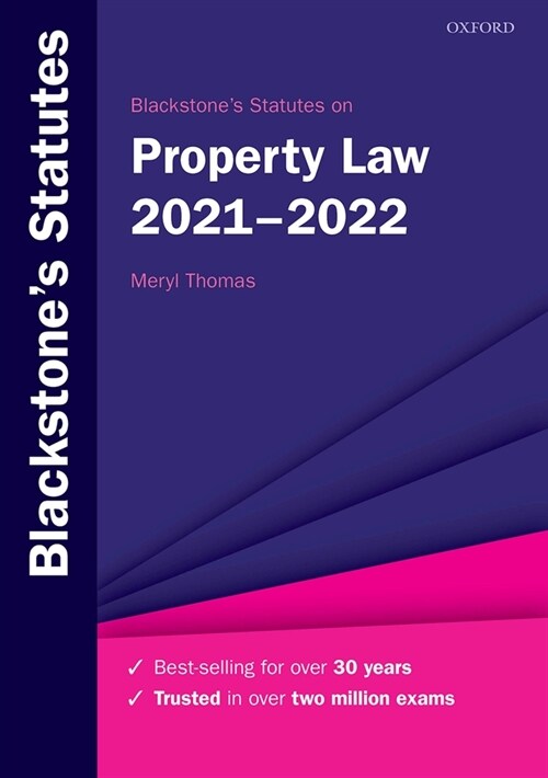 Blackstones Statutes on Property Law 2021-2022 (Paperback)