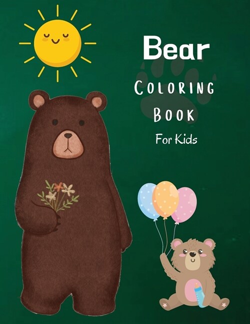 Bear Coloring Book For Kids (Paperback)