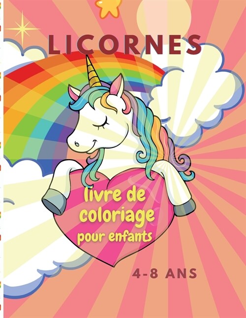 Livre de coloriage avec des licornes pour les enfants (Paperback)