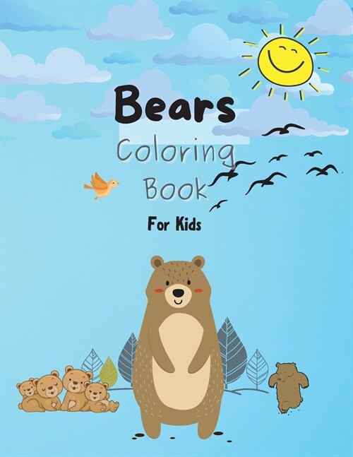 Bears Coloring Book For Kids (Paperback)